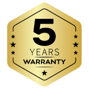 5 Years Warranty