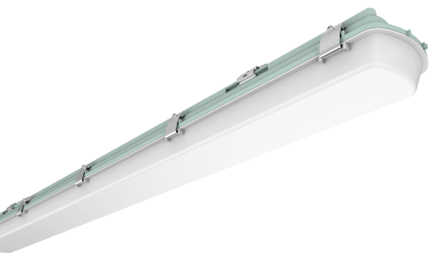 80W 9600LM 4000K 6ft Twin IK08 Vapourproof LED Batten with Emergency