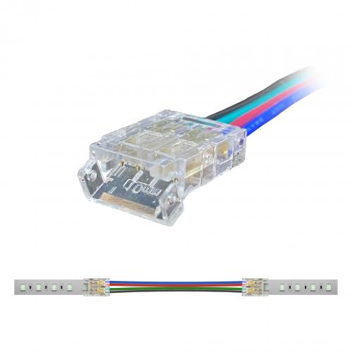 Wire to Wire Solderless Connectors for 10mm IP65 RGB LED Flexi Strip
