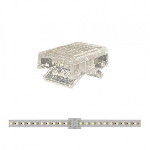 Solderless In-Line Joining Connectors for 12mm RGB+W IP20 LED Flexible Tape