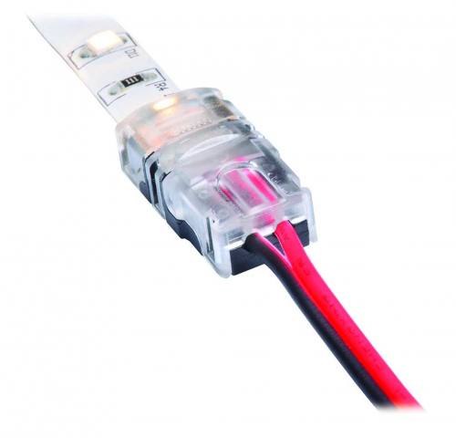 Caimen Tape to Cable 10mm IP20 Single Colour Flexible Tape Connectors