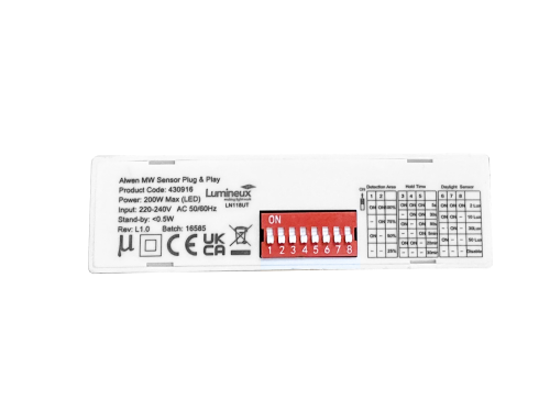 Plug and Play AC ON/OFF Microwave Sensor
