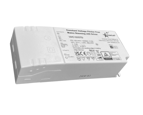 25W 12VDC 0.21 ~ 2.08A IP20 Triac Dimmable LED Driver