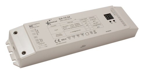 50W 12VDC 0 ~ 4.16A IP20 2 Channel Dali-2 Dimming LED Driver