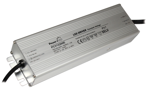 200W 12VDC 0 ~ 16.8A IP67 Rated Constant Voltage LED Driver