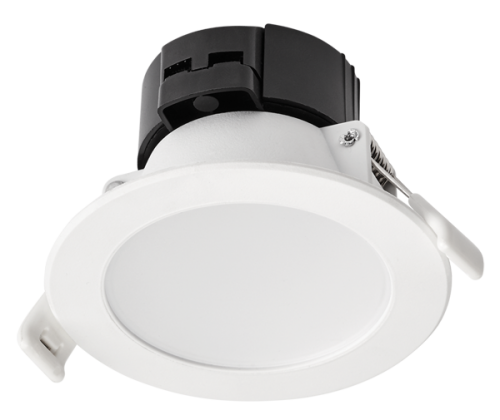 7W 3000K 90º Beam Angle IP44 Fixed White Dimmable LED Downlight