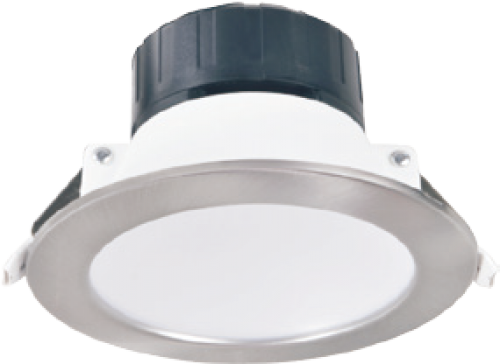 9W 3000K 90º Beam Angle IP44 Fixed White Dimmable LED Downlight