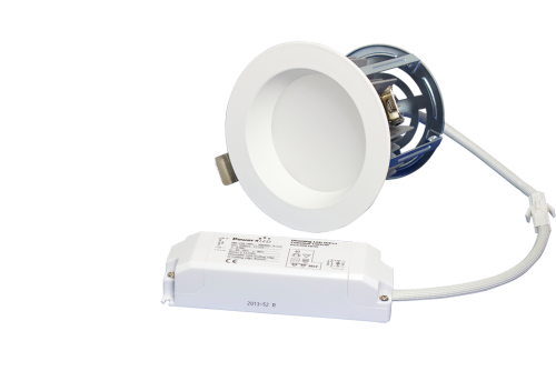 16W 3000K 100º Beam Angle IP44 Fixed White Dali Dimming LED Downlight
