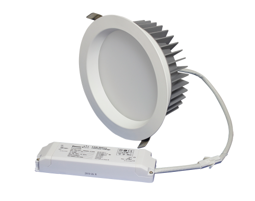 22W 4000K 100º Beam Angle IP44 Fixed White Triac Dimmable LED Downlight