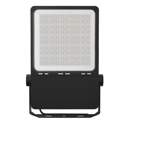 300W 100~240VAC 5000K 140LM/W IP65 LED Floodlight with 90º lens.