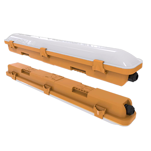 20W 6500K IP66 IK08 LED Batten Work Light with Frosted Diffuser
