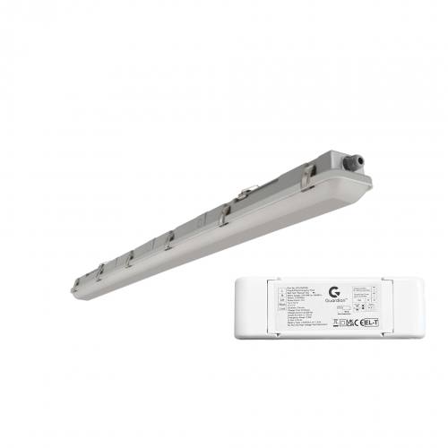 5FT Single 4000K 5600LM 40W IP65 VapourProof LED Batten with Emergency Function