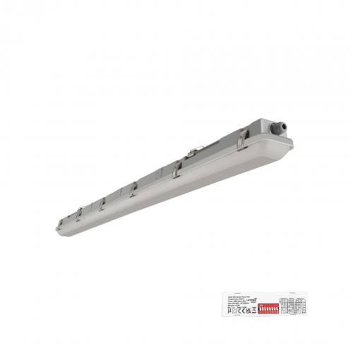 5FT Single 4000K 5600LM 40W IP65 VapourProof LED Batten with Microwave Sensor