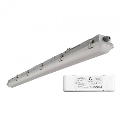 6ft Single 4000K 6300LM 45W IP65 VapourProof LED Batten with Emergency Function