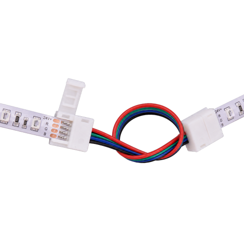 Wire to Wire Solderless Connectors for 10mm IP20 RGB LED Flexi Strip