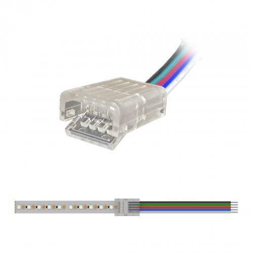 Solderless Tail Connectors for 12mm IP20 RGBW LED Flexible Tape