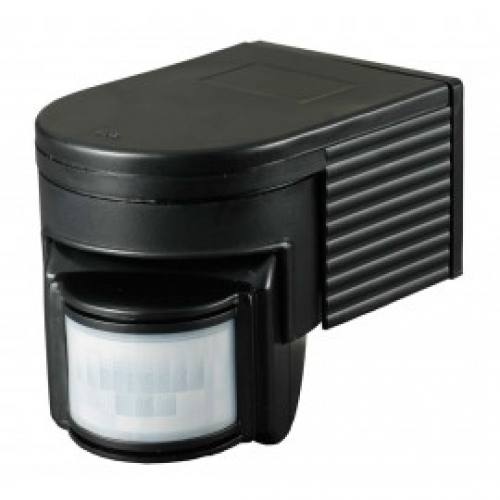 PIR700B Black Wall Mount White Outdoor PIR Sensor