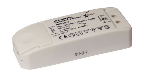 12W 12VDC 0 ~ 1A IP20 Rated Constant Voltage LED Driver