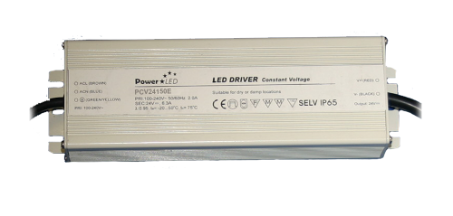 150W 24VDC 0 ~ 6.3A IP67 Rated Constant Voltage LED Driver