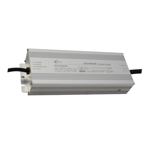 264W 12VDC 0 ~ 22A IP67 Rated Constant Voltage LED Driver