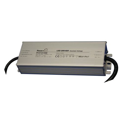 150W 12VDC 0 ~ 12.5A IP67 Rated Constant Voltage LED Driver