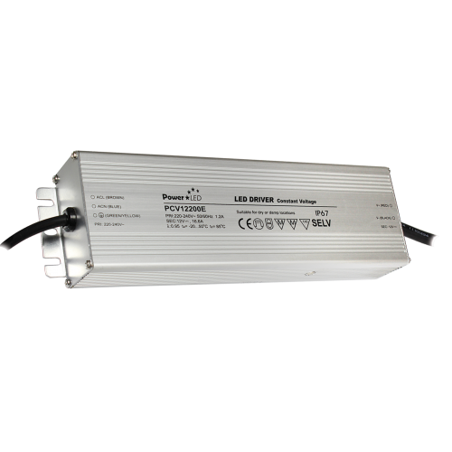 200W 12VDC 0 ~ 16.8A IP67 Rated Constant Voltage LED Driver