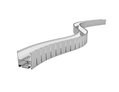 Bendable Serrated Aluminium Profile